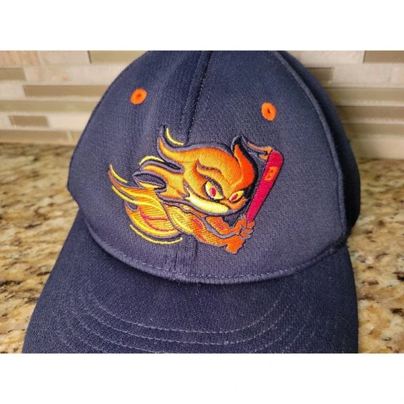 Richardson Dryve Hat Navy Blue Baseball Cap Embroidered Logo Fitted Small-Medium - Picture 2 of 14